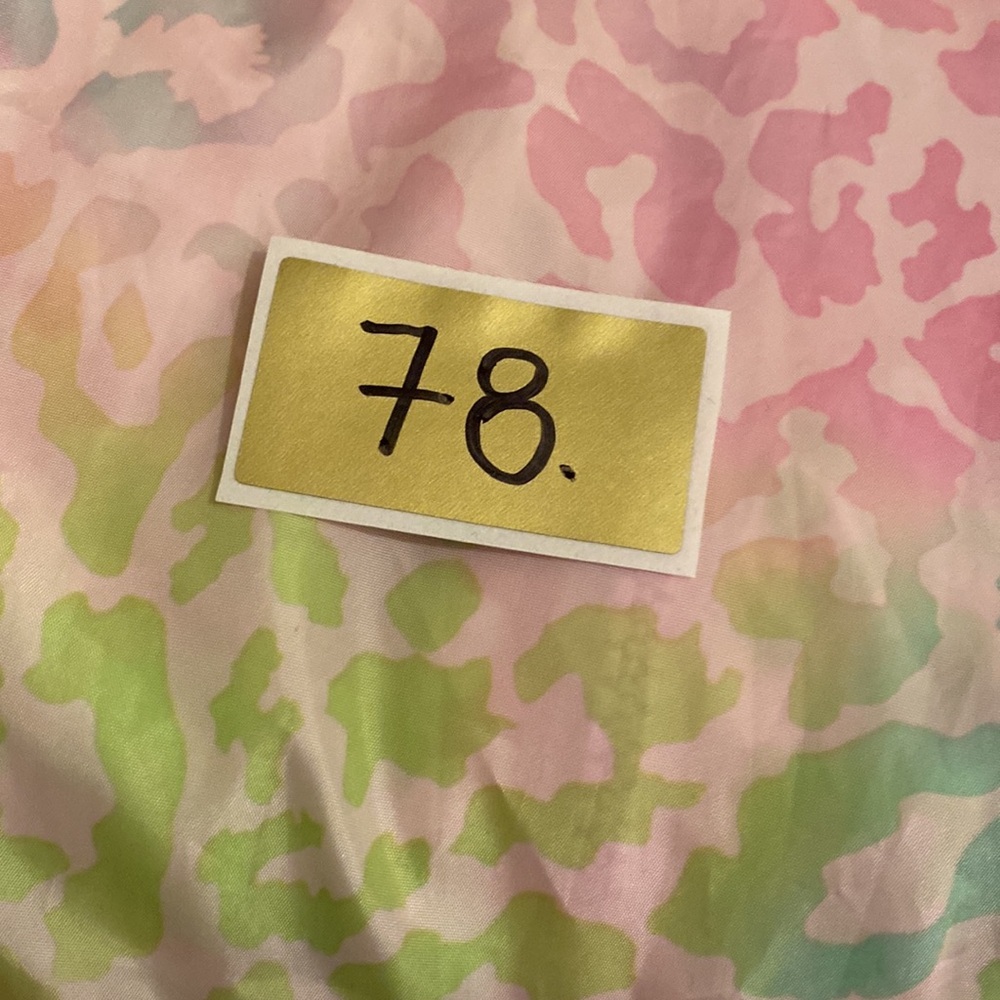 ASOS Pink and Green Animal Print Utility Jacket. Size 4 - Picture 9 of 9